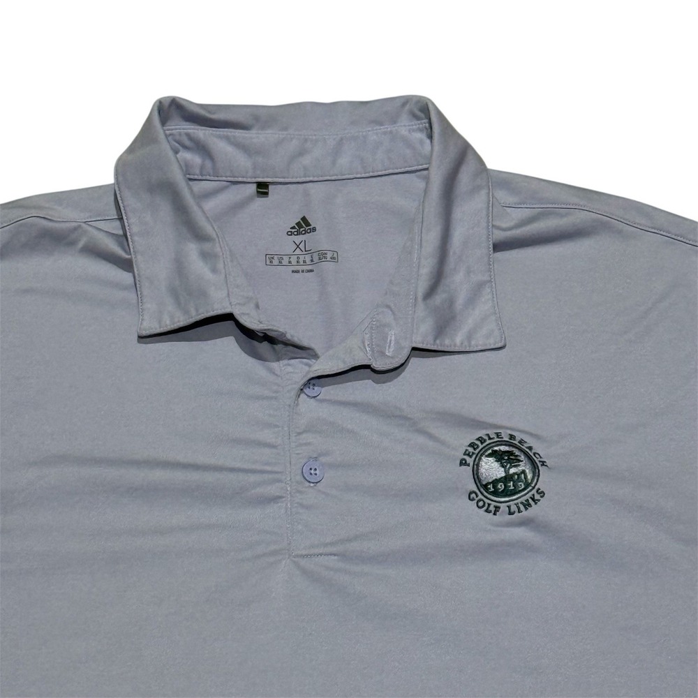 Adidas Men's XL Polo - Pebble Beach Golf Link - Pale Lavender Color - Picture 7 of 12